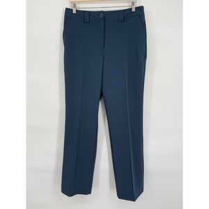 Worthington Women's Dress Pants Petrol Blue Straight Leg‎ High Rise Sz 12 NWT